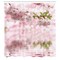 Ambesonne Flower Shower Curtain, Tender Pastel Pink Tones Floral Branch on Rippling Water with Reflection, Cloth Fabric Bathroom Decor Set with Hooks, 69" W x 70" L, Pale Pink Fern Green